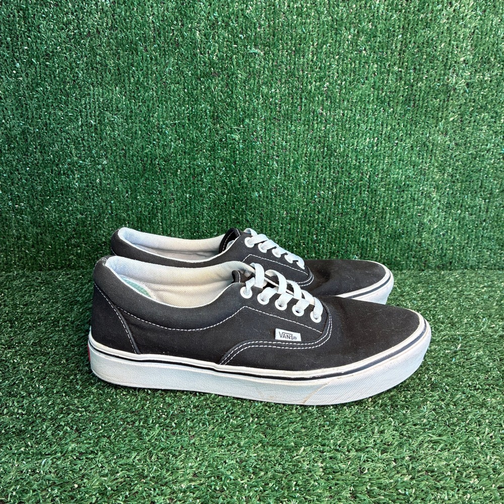 Vans Era ComfyCush Canvas Low Top Skateboarding Sneaker Black Mens 8.5 Womens 10